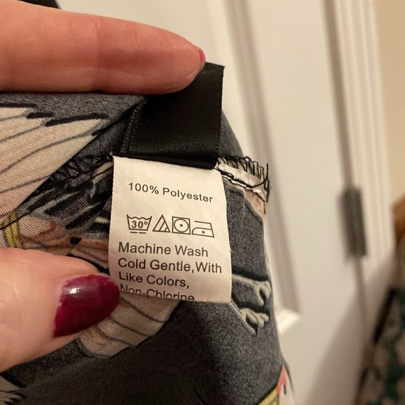 Open front duster - Bird design - Picture 5 of 8